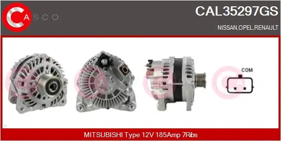 Generator 12 V CASCO CAL35297GS