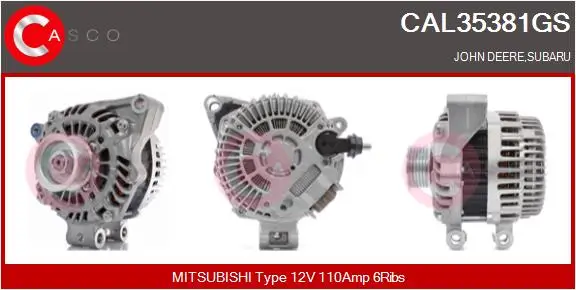 Generator 12 V CASCO CAL35381GS
