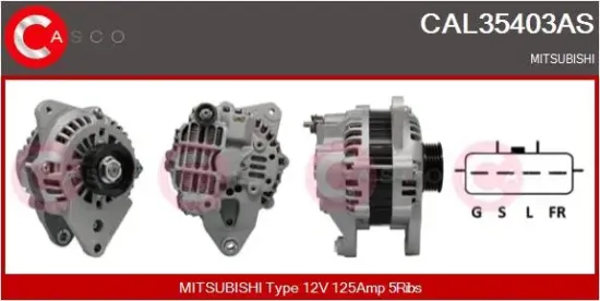 Generator 12 V CASCO CAL35403AS Bild Generator 12 V CASCO CAL35403AS