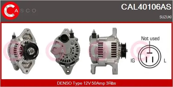 Generator 12 V CASCO CAL40106AS