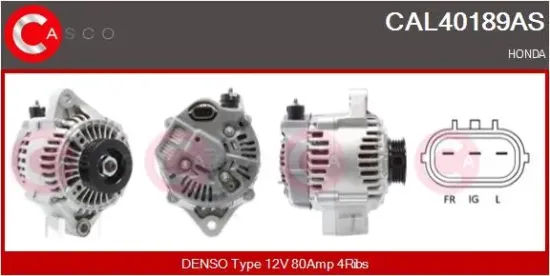 Generator 12 V CASCO CAL40189AS Bild Generator 12 V CASCO CAL40189AS