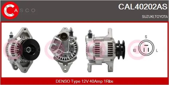 Generator 12 V CASCO CAL40202AS