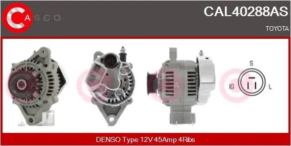 Generator 12 V CASCO CAL40288AS