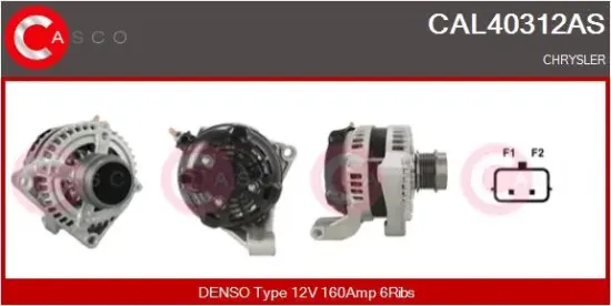Generator 12 V CASCO CAL40312AS Bild Generator 12 V CASCO CAL40312AS