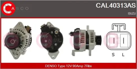 Generator 12 V CASCO CAL40313AS Bild Generator 12 V CASCO CAL40313AS