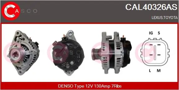 Generator 12 V CASCO CAL40326AS