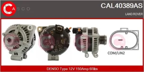 Generator 12 V CASCO CAL40389AS Bild Generator 12 V CASCO CAL40389AS
