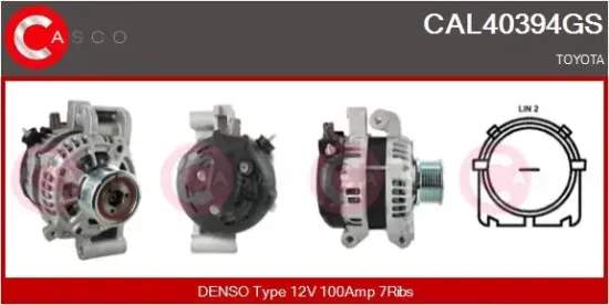 Generator 12 V CASCO CAL40394GS Bild Generator 12 V CASCO CAL40394GS