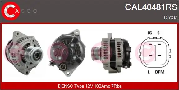 Generator 12 V CASCO CAL40481RS