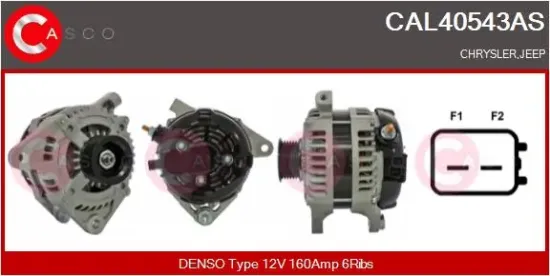 Generator 12 V CASCO CAL40543AS Bild Generator 12 V CASCO CAL40543AS