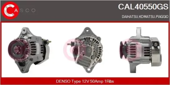 Generator 12 V CASCO CAL40550GS Bild Generator 12 V CASCO CAL40550GS