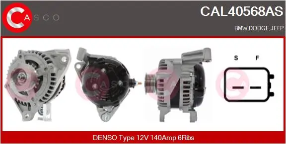 Generator 12 V CASCO CAL40568AS