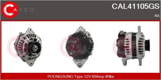 Generator 12 V CASCO CAL41105GS Bild Generator 12 V CASCO CAL41105GS