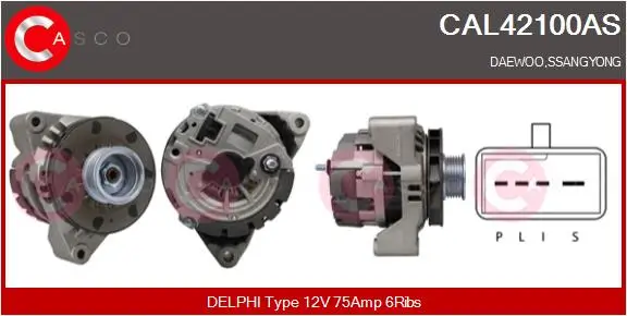 Generator 12 V CASCO CAL42100AS