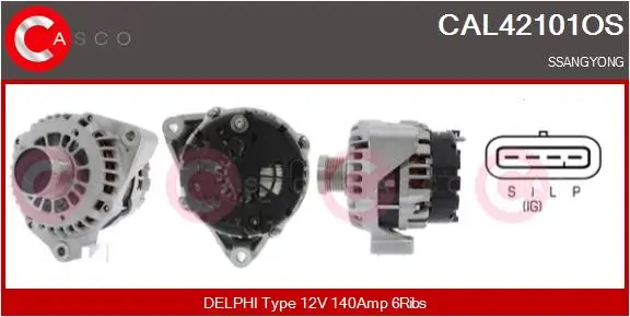 Generator 12 V CASCO CAL42101OS