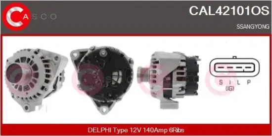 Generator 12 V CASCO CAL42101OS Bild Generator 12 V CASCO CAL42101OS