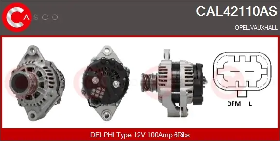 Generator 12 V CASCO CAL42110AS