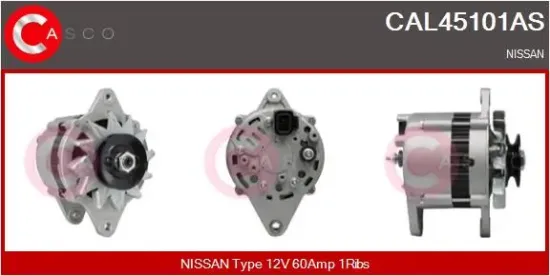 Generator 12 V CASCO CAL45101AS Bild Generator 12 V CASCO CAL45101AS