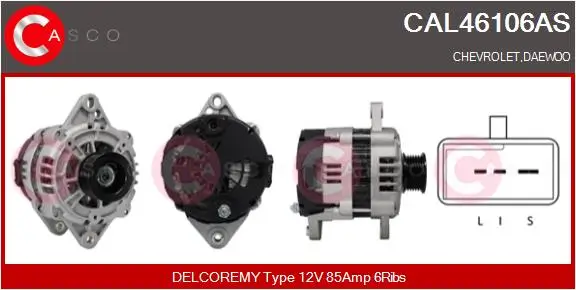 Generator 12 V CASCO CAL46106AS