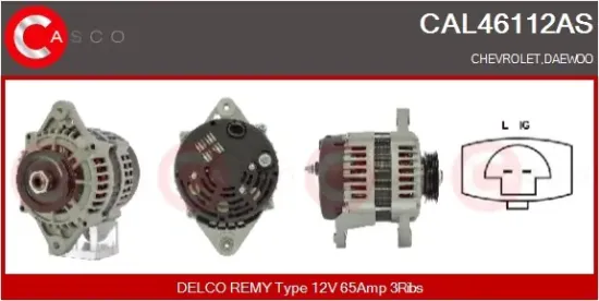 Generator 12 V CASCO CAL46112AS Bild Generator 12 V CASCO CAL46112AS