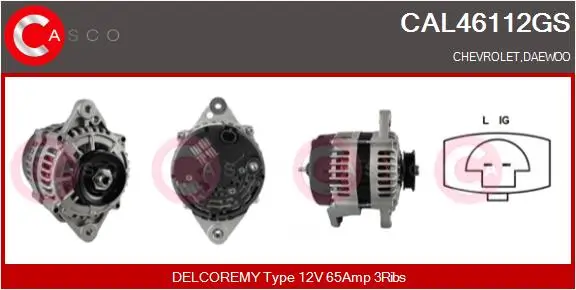 Generator 12 V CASCO CAL46112GS