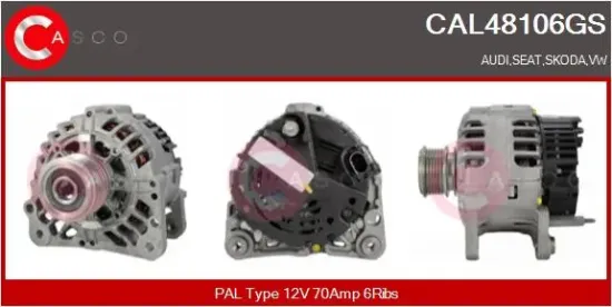 Generator 12 V CASCO CAL48106GS Bild Generator 12 V CASCO CAL48106GS