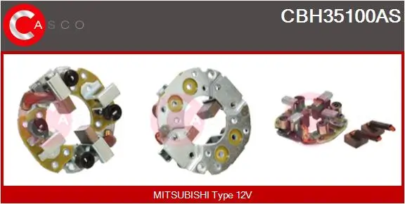 Halter, Kohlebürsten 12 V CASCO CBH35100AS