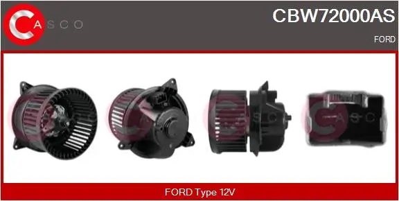 Innenraumgebläse 12 V CASCO CBW72000AS