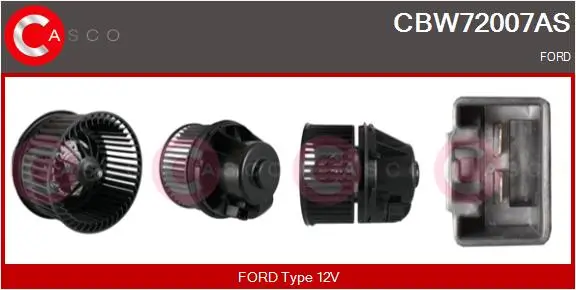 Innenraumgebläse 12 V CASCO CBW72007AS
