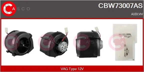 Innenraumgebläse 12 V CASCO CBW73007AS