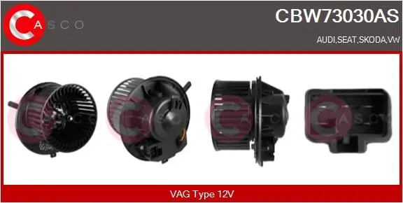 Innenraumgebläse 12 V CASCO CBW73030AS