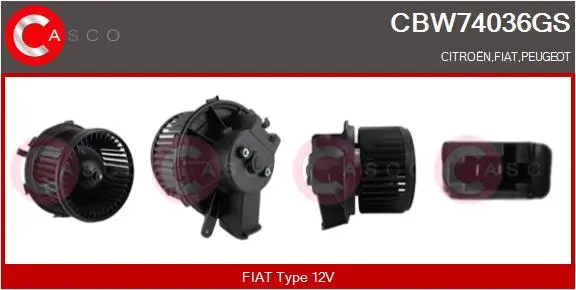 Innenraumgebläse 12 V CASCO CBW74036GS