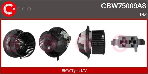 Innenraumgebläse 12 V CASCO CBW75009AS