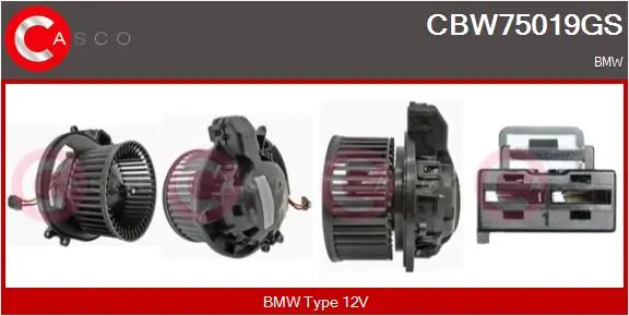 Innenraumgebläse 12 V CASCO CBW75019GS