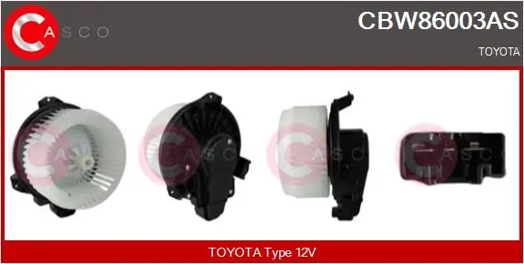 Innenraumgebläse 12 V CASCO CBW86003AS
