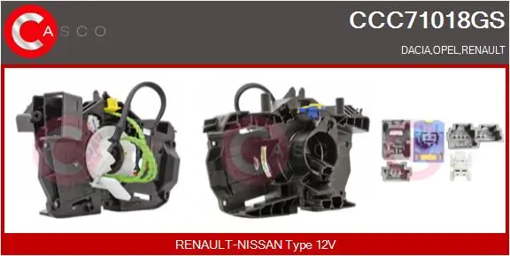 Wickelfeder, Airbag 12 V CASCO CCC71018GS