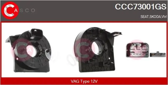 Wickelfeder, Airbag 12 V CASCO CCC73001GS