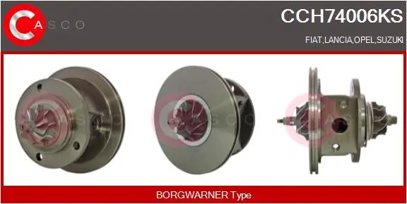 Rumpfgruppe, Turbolader CASCO CCH74006KS