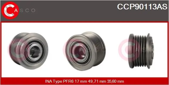 Riemenscheibe, Generator CASCO CCP90113AS