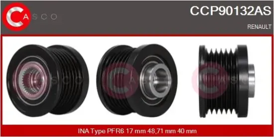 Riemenscheibe, Generator CASCO CCP90132AS Bild Riemenscheibe, Generator CASCO CCP90132AS