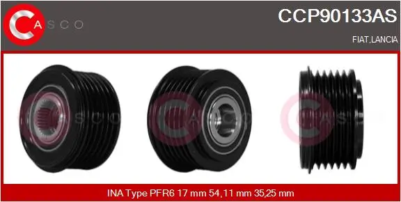 Riemenscheibe, Generator CASCO CCP90133AS