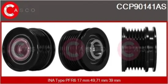 Riemenscheibe, Generator CASCO CCP90141AS Bild Riemenscheibe, Generator CASCO CCP90141AS