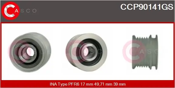 Riemenscheibe, Generator CASCO CCP90141GS
