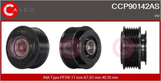 Riemenscheibe, Generator CASCO CCP90142AS Bild Riemenscheibe, Generator CASCO CCP90142AS