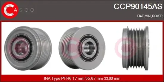Riemenscheibe, Generator CASCO CCP90145AS Bild Riemenscheibe, Generator CASCO CCP90145AS