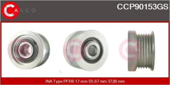 Riemenscheibe, Generator CASCO CCP90153GS Bild Riemenscheibe, Generator CASCO CCP90153GS