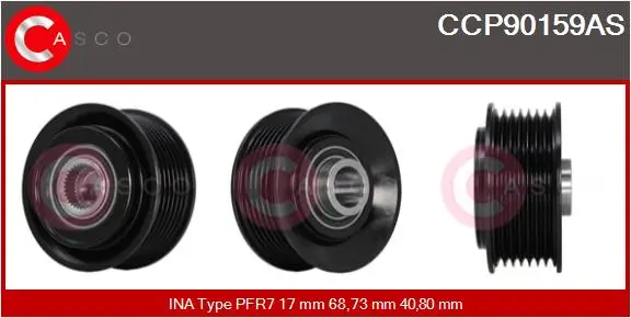 Riemenscheibe, Generator CASCO CCP90159AS