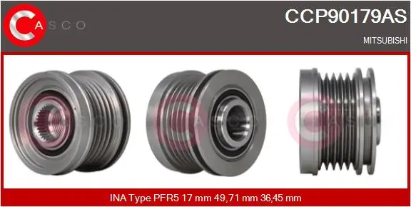 Riemenscheibe, Generator CASCO CCP90179AS