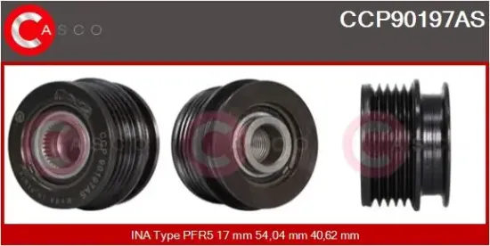 Riemenscheibe, Generator CASCO CCP90197AS Bild Riemenscheibe, Generator CASCO CCP90197AS