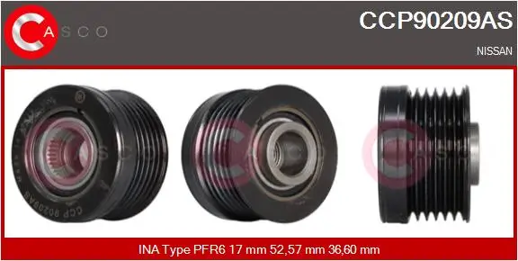 Riemenscheibe, Generator CASCO CCP90209AS